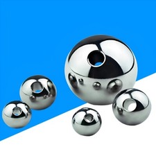   3mm- 60mm Stainless Steel Balls w Hole Bearing Smooth Through Hole Steel Ball