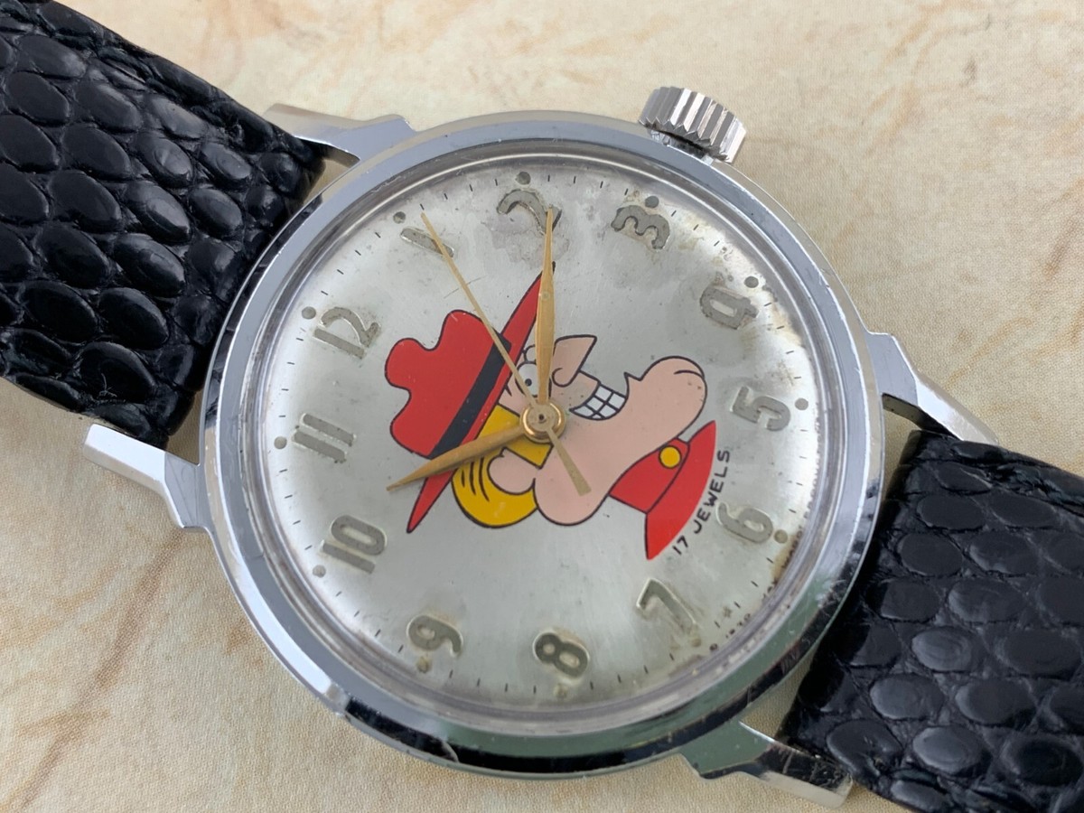 Dudley Do Right Buren Hand-wind Base Metal SS B33mm Swiss