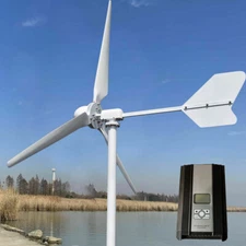 3000W Wind Turbine 2.8m diameter 3 Blade 3-phase Generator Windmill controller