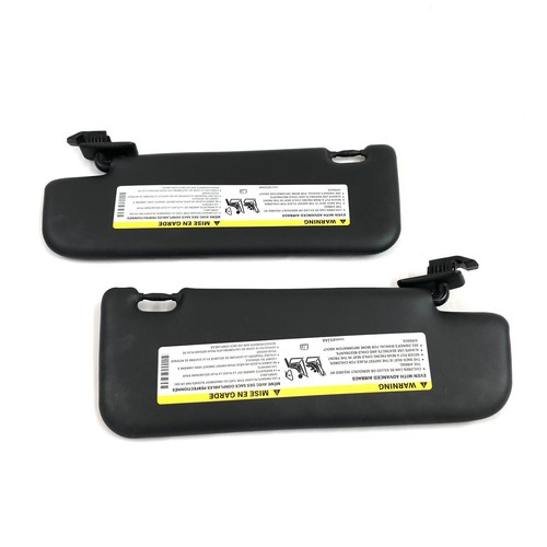 2012-2017 Fiat 500 Sun Visors BLACK OEM Pair Passenger Driver Shades - 第 3/3 張圖片
