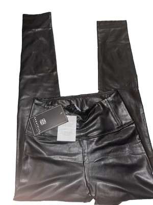New NWT BAGATELLE Womens Pants Faux Vegan Leather Skinny High Rise Pull On Xs V1