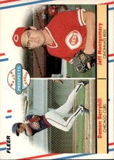 1988 Fleer #642 Damon Berryhill / Jeff Montgomery baseball card