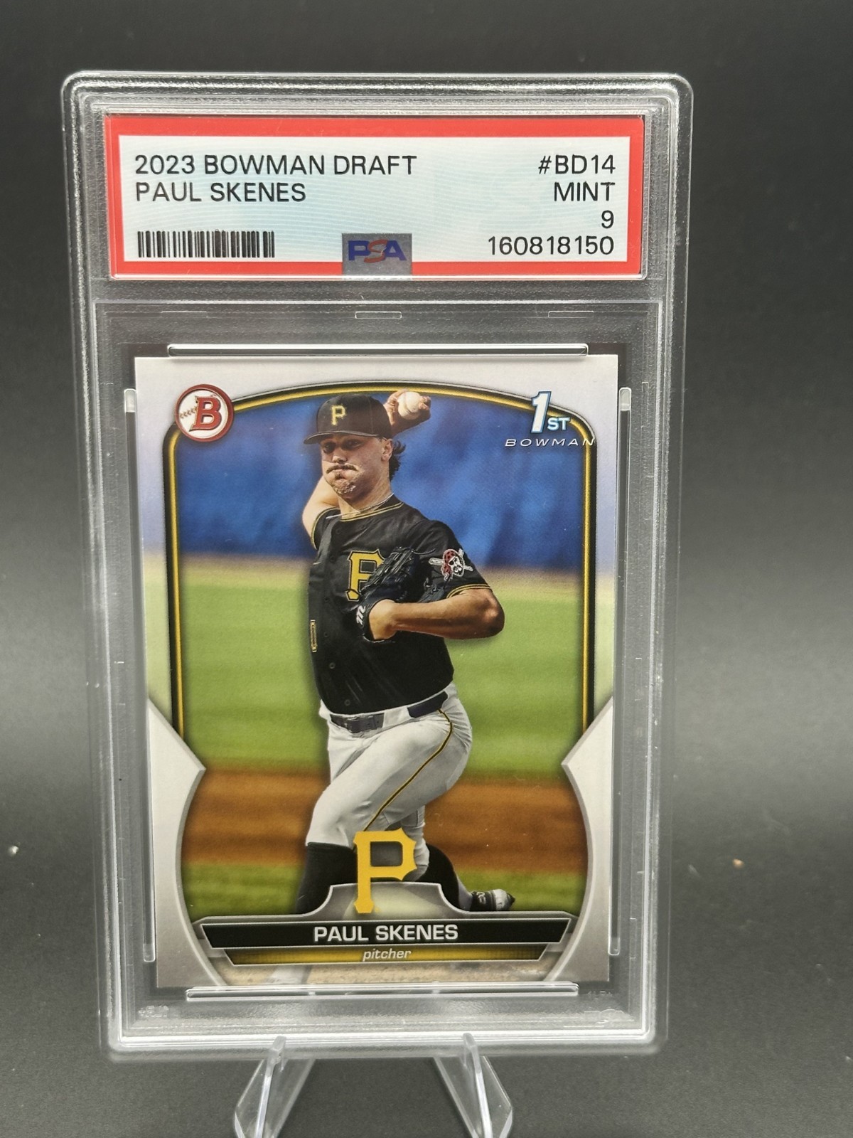 2023 Bowman Draft Paul Skenes #BD14 1st Bowman PSA 9