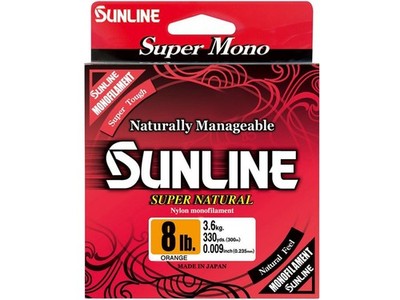 Sunline Super Natural Monofilament Fishing Line 14lb 660yd Orange