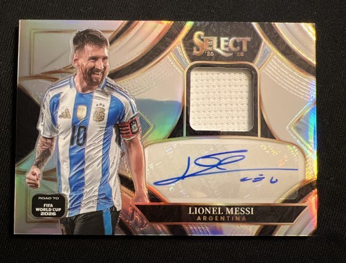 2025/26 Panini Select Prizm Road To World Cup Lionel Messi Jersey Patch Auto