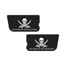 Jeep Cjyj Aluminum Composite Full Door Panels Pair Pirate Design