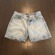 90s made in USA GUESS Cotton Denim Shorts Button Fly 5-Pocket Men's style 10953