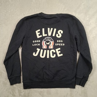 BrewDog Sweatshirt Herren Medium schwarz Elvis Juice Grafik Rundhals Freizeit