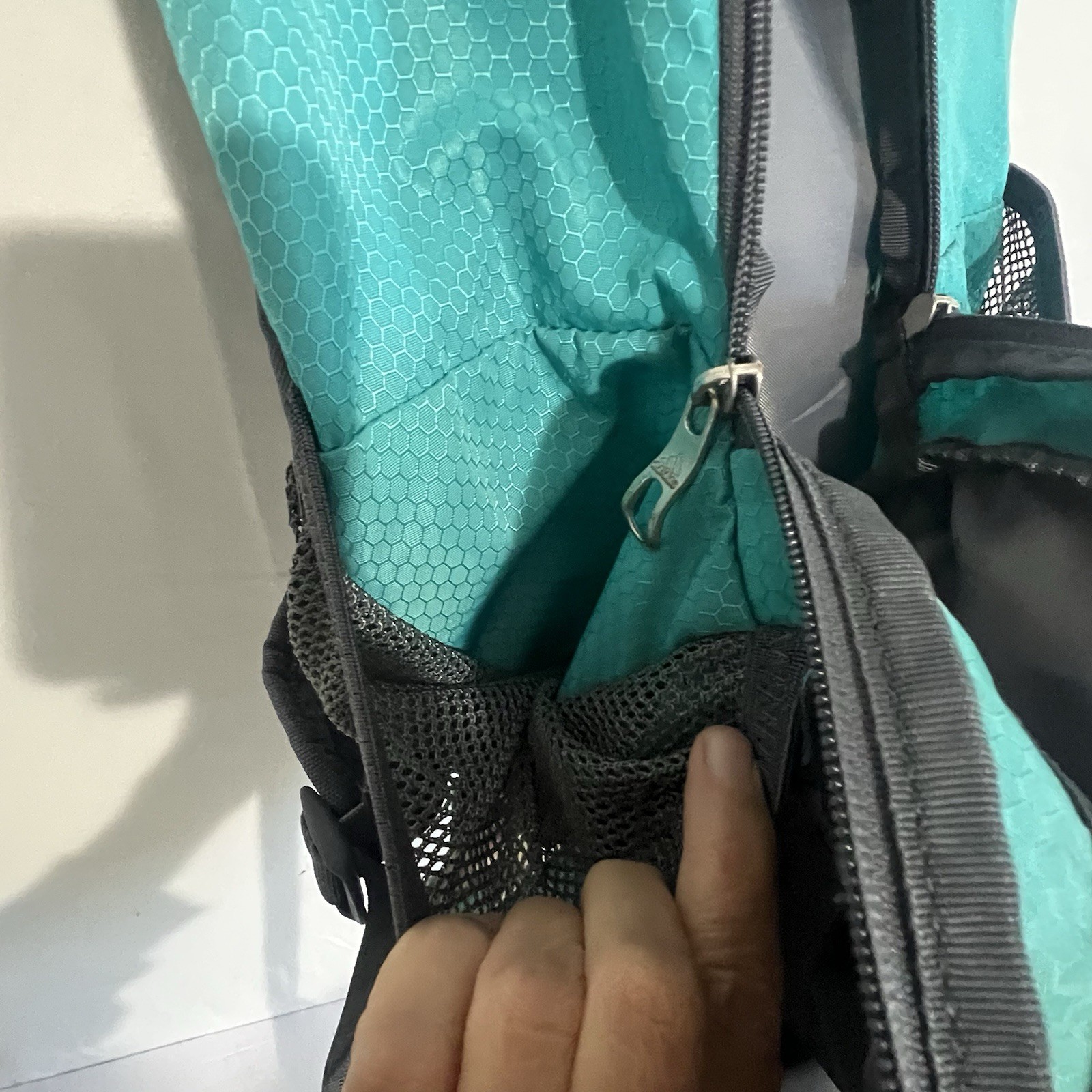 Turquoise Multi Colored Adidas Extra Large Back P… - image 5