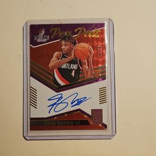 Panini Elite Pen Pals Greg Brown III Rookie Autographed /25