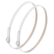 1 Pair Replacement Ankle Strap for Heels Shoe Band, Suede White