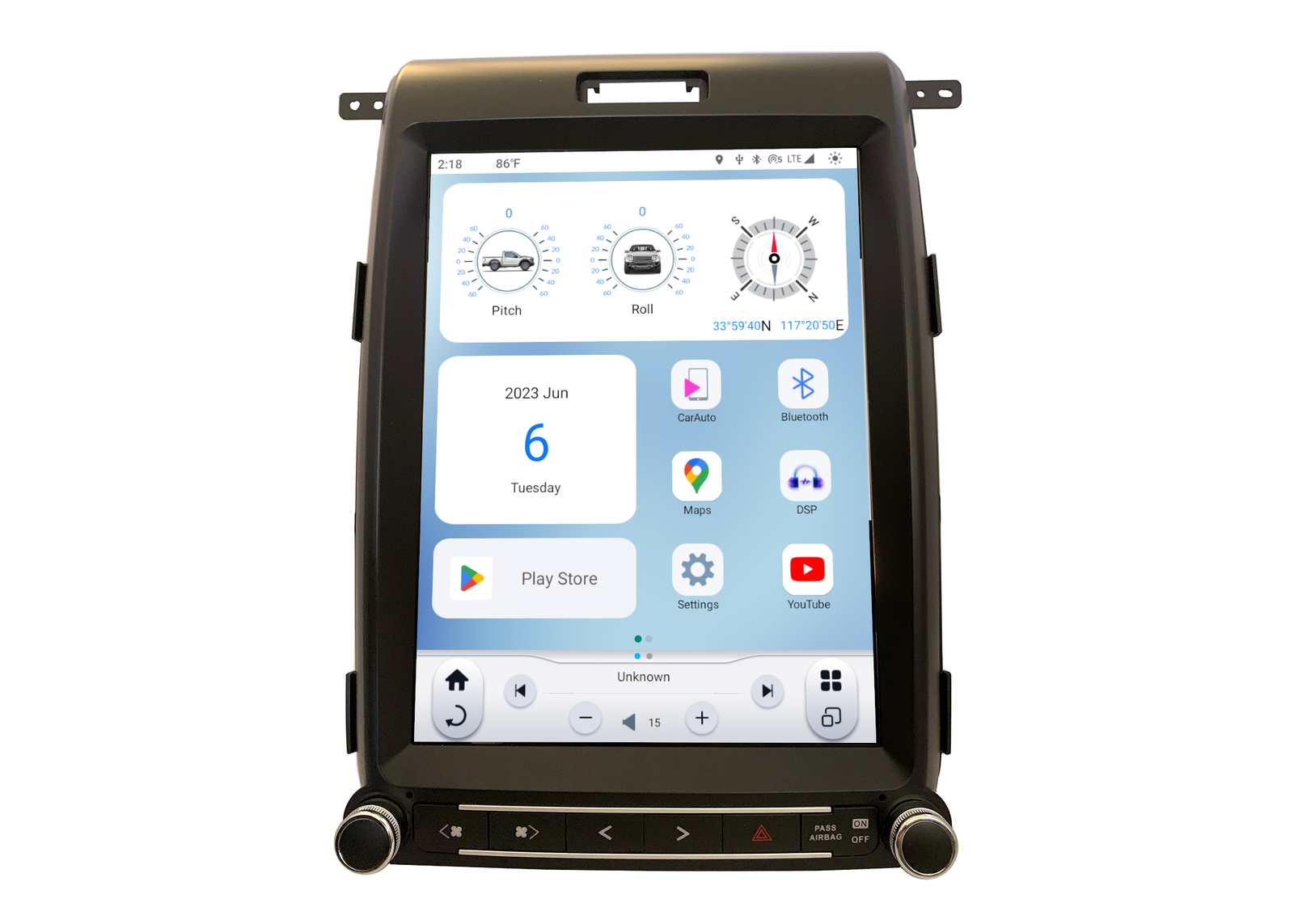 LinksWell Gen 5 T-Style Radio for Ford F-Series (2009-2014) TS-FDOP12-1RR-5S