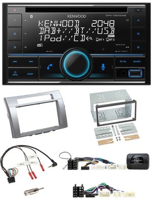 Kenwood CD 2DIN DAB USB Lenkrad Bluetooth Autoradio für Toyota Corolla Verso 200
