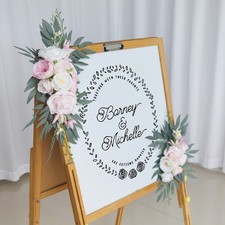 2Pcs Boho Artificial Wedding Arch Flowers  for Ceremony Party