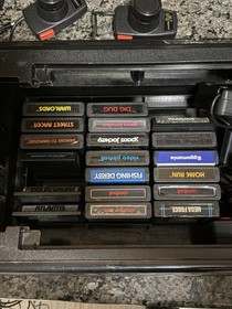 TESTED Working Atari 2600 Woodgrain Bundle 4-Switch Console And Accessories