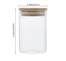 4for 21.99 Jar Candy Box Tea Glass Container Transparent Food Jars with Lid
