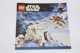 LEGO #8089 (INSTRUCTION MANUAL + Stickers ONLY ) Star Wars Hoth Wampa Cave -