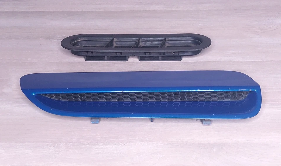 2008 2009 PONTIAC G8 FRONT HOOD SCOOP VENT RIGHT RH PASSENGER SIDE BLUE OEM - Image 2 of 4