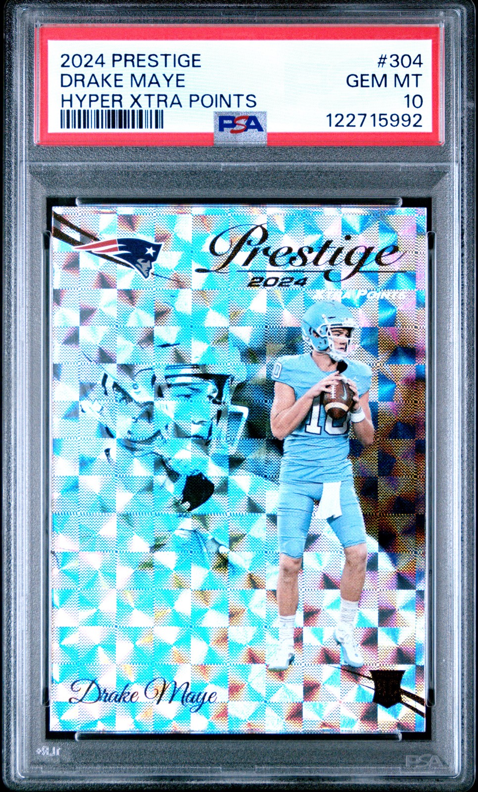 2024 PANINI PRESTIGE HYPER XTRA POINTS #304 DRAKE MAYE PSA 10