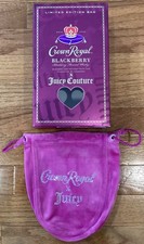 Crown Royal X Juicy Couture Collab BlackBerry Collectors Box & Bedazzled Bag