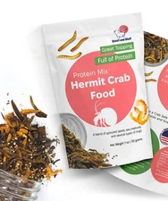 Hermit Crab Protein Mix Food - Insects, Krill & Sprouted Grains - 56g Topper