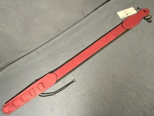Walker & Williams G-44 Padded Deep Red Leather Guitar/Bass Strap 2 3/4" Wide