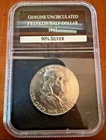 1961-D Franklin Half Dollar 90% Silver Uncirculated PCS Holder Denver Coin