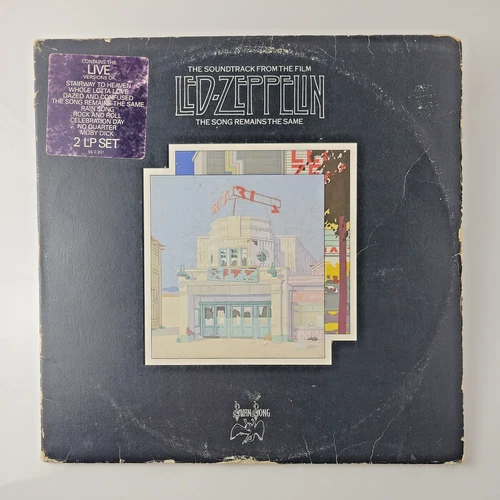 Led Zeppelin - The Song Remains The Same 1976 1st Press Vinyl W/ Hype sticker