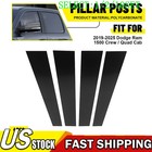 For 19+ Dodge RAM 1500 Black Look Window Pillar Posts Sticker Accessories 4~40X