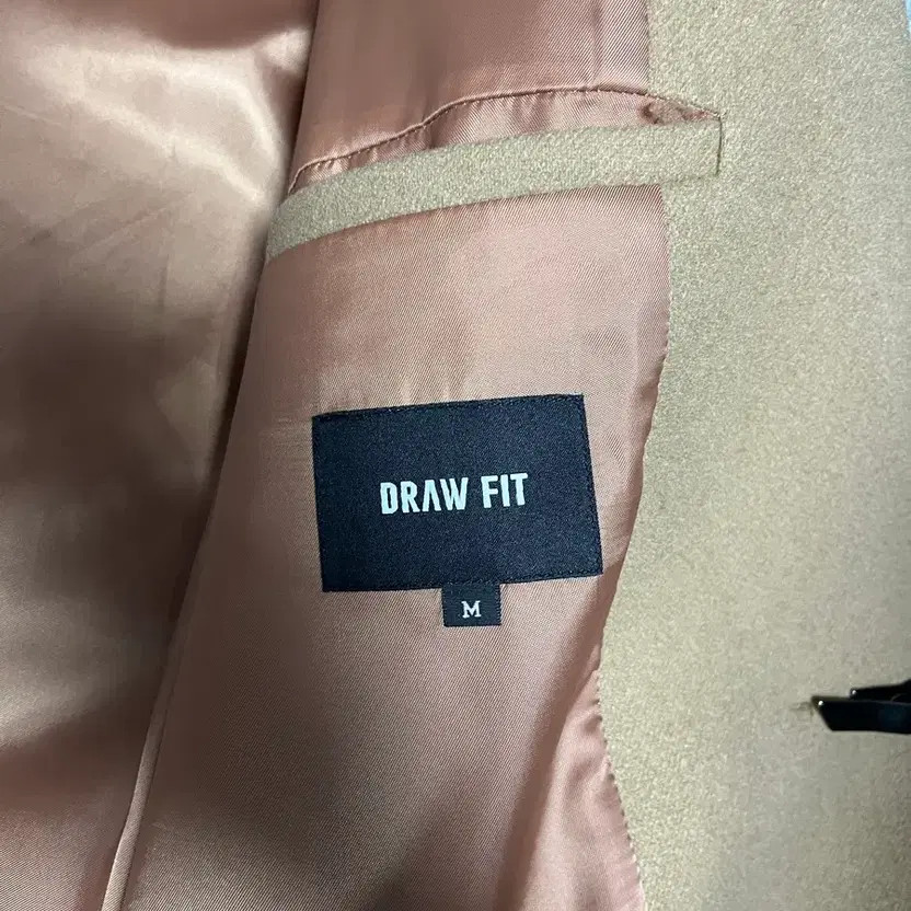 Drawfit Hidden Button Single Coat Medium Beige - image 1