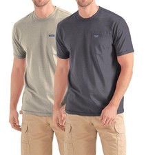 Big and Tall T-Shirts for Men - 2 Pack Cotton Tee with Chest Pocket