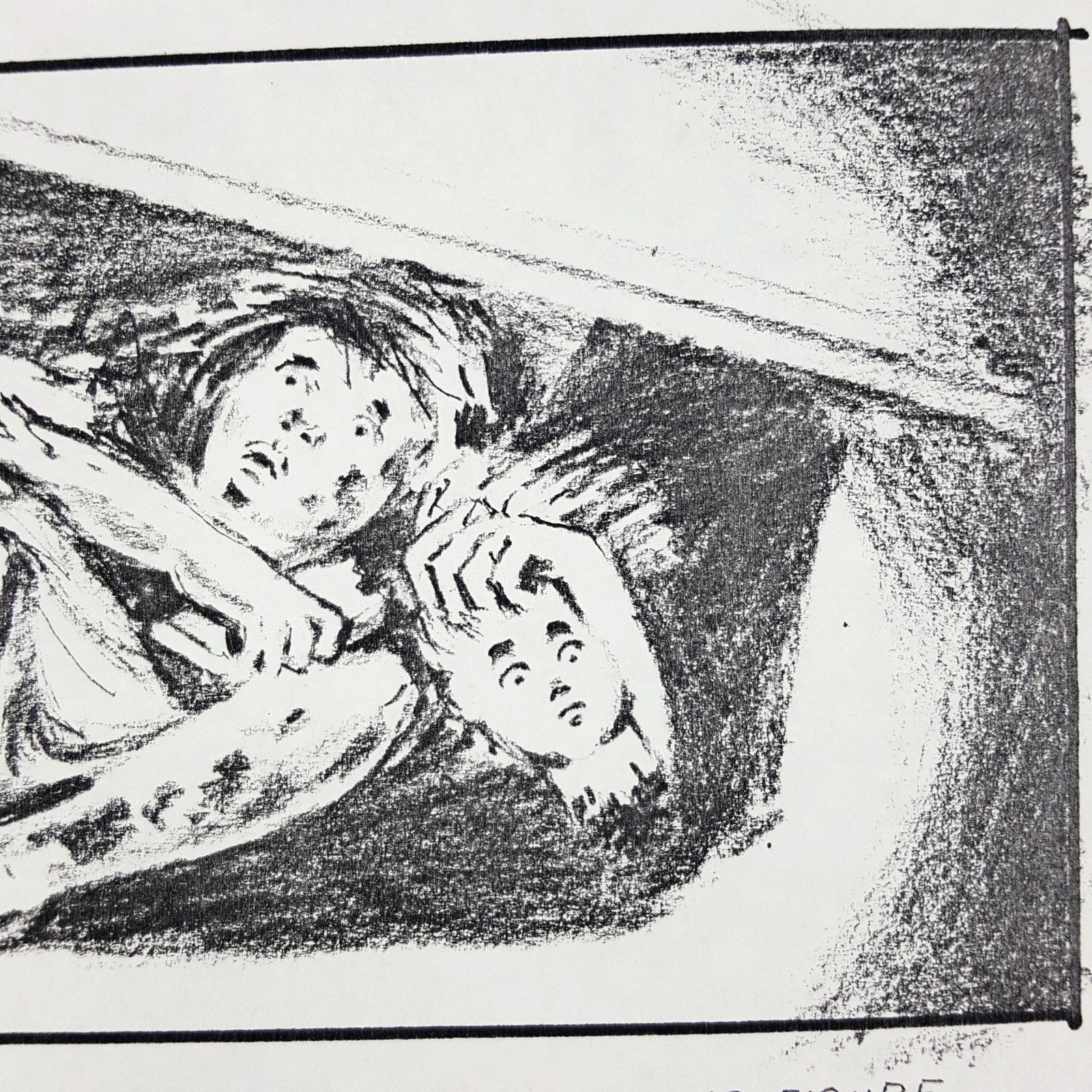 Image 4 of Aliens (1986) - Production Used Storyboard, Ripley POV Discovers Newt Hiding