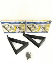 NEW 4x Pylex Universal Stinger Bracket Mounts Black 14201, Screws FREESHIP