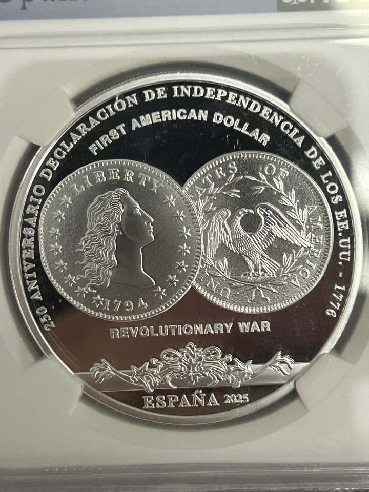 2025M Spain S10E First American Dollar First Day Of Issue PF 70 Ultra ...