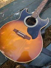 Douple Cutaway Acoustic Guitar 1970s Vintage Rare
