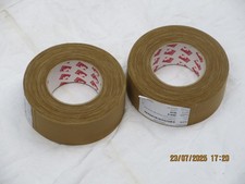 2x British Army Scapa Sniper Tape,Gewebe Klebeband,TAN,50mm breit, 50M Rolle