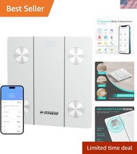 Smart Body Weight Scale with Bluetooth - 12 Body Composition Metrics, 400lbs