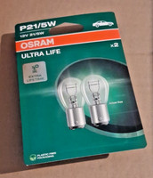 Osram P21/5W Ultralife Blister GlüHlampe GlüHbirne Blister P21/5W 5W 12V Bay15D