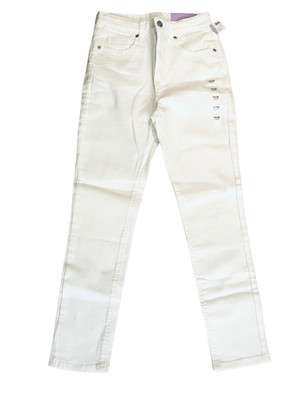 NWT Evsie by Maurices Girls Skinny Jeans Size 11/12 LONG High Rise White