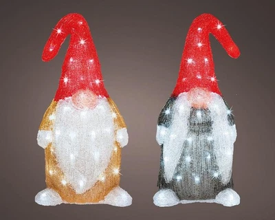 KAEMINGK Christmas Decorations, Gonks Acrylic LED, Indoor or Outdoor, 49.9266