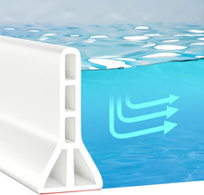 Upgraded 3  High Shower Threshold Water Dam 67 Inch Collapsible Shower Barrie...