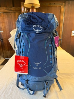 OSPREY KESTREL KYTE 36 Ocean Blue Woman's Medium Hiking BackPack New with  Tags