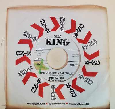 Hank Ballard & The Midnighters THE CONTINENTAL WALK(PROMO 45)5491 PLAYS VG+ -++