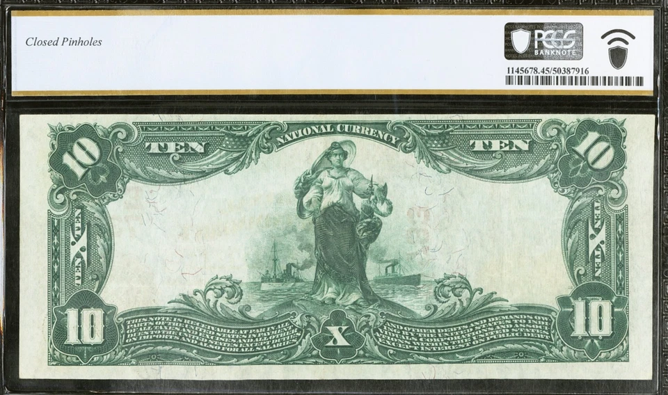 $10 Series 1902 Red Seal National Bank of Commerce New York PCGS Choice XF 45 - Image 2 of 2