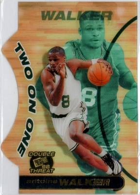 1997-98 Press Pass Two on One Die-Cut Antoine Walker Insert Card #TO12 Celtics