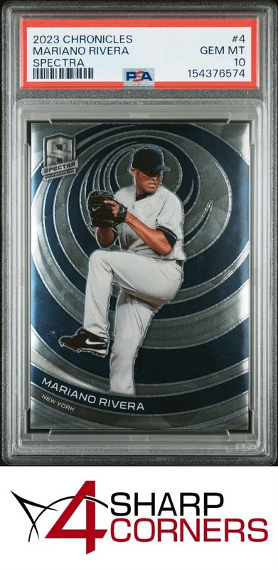 2023 PANINI CHRONICLES SPECTRA #4 MARIANO RIVERA HOF POP 1 PSA 10