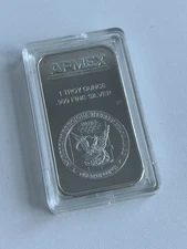 APMEX 1 TROY OUNCE .999 FINE SILVER Bar - Suitable For Collecting