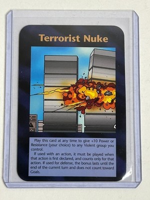 Terrorist Nuke Card Unlimited 1995 INWO Illuminati 9/11  Prophetic? NM+