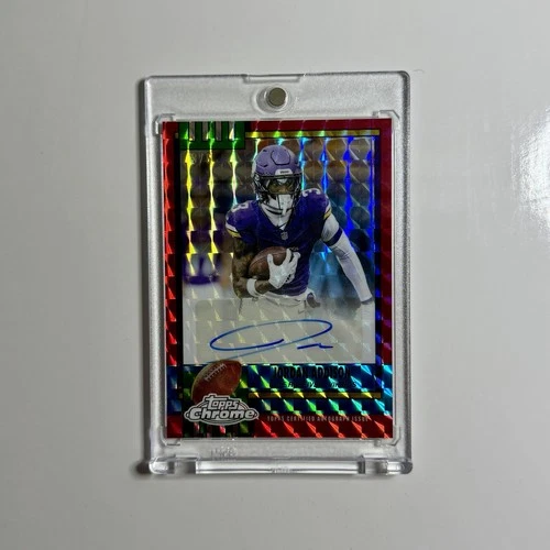 2025 Topps Chrome Jordan Addison Chrome Autographs (RAW)