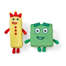 hand2mind Numberblocks  Three and Four Playful Pals 8" and 12" Plush Toys